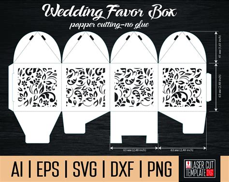 Gift Box Svg Template
